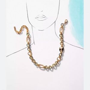 Chain and crystal Link Necklace